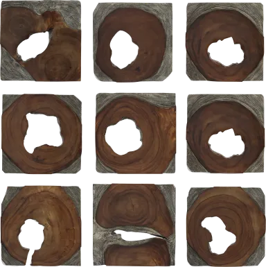 Tibor Brown Wall Decor, Set of 9