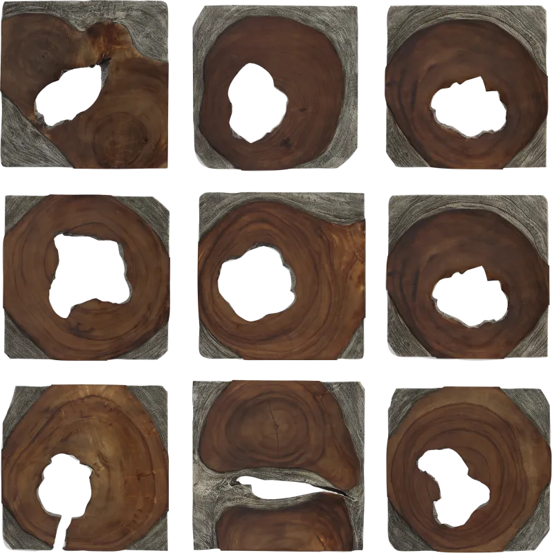 Tibor Brown Wall Decor, Set of 9