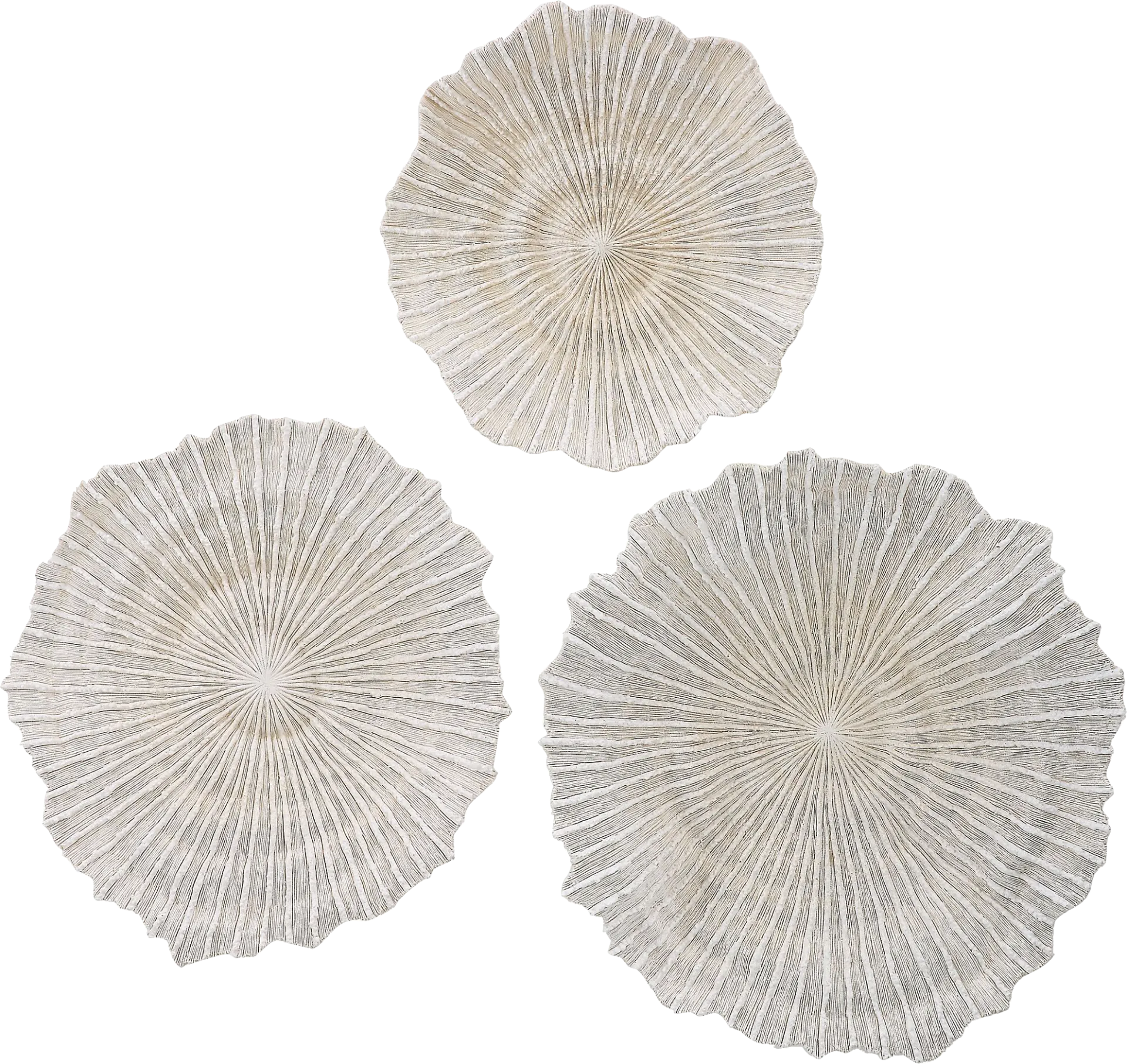 Pacha White Wall Decor, Set of 3 - Image 1