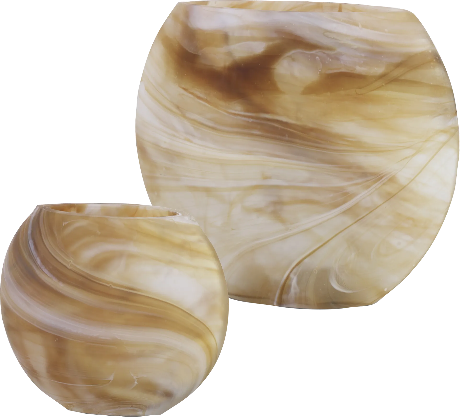 Zillah Brown Vase, Set of 2 - Image 1