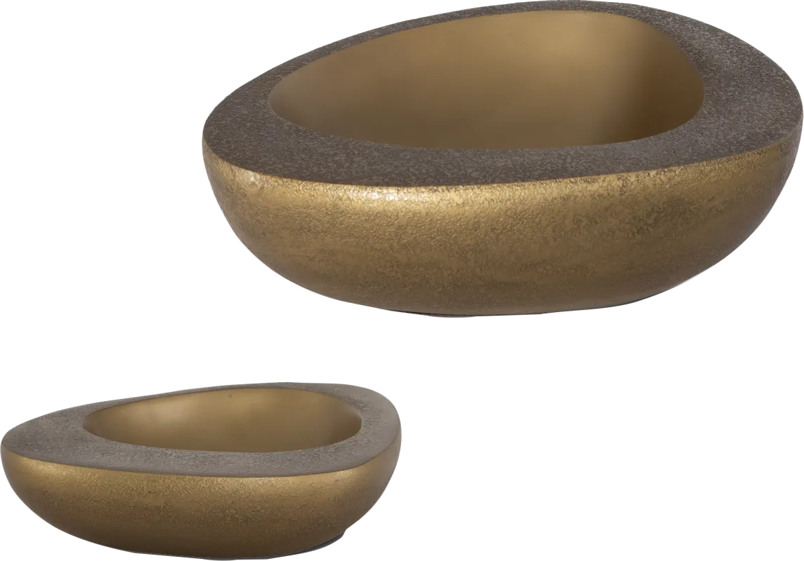 Elko Brass Bowls, Set of 2