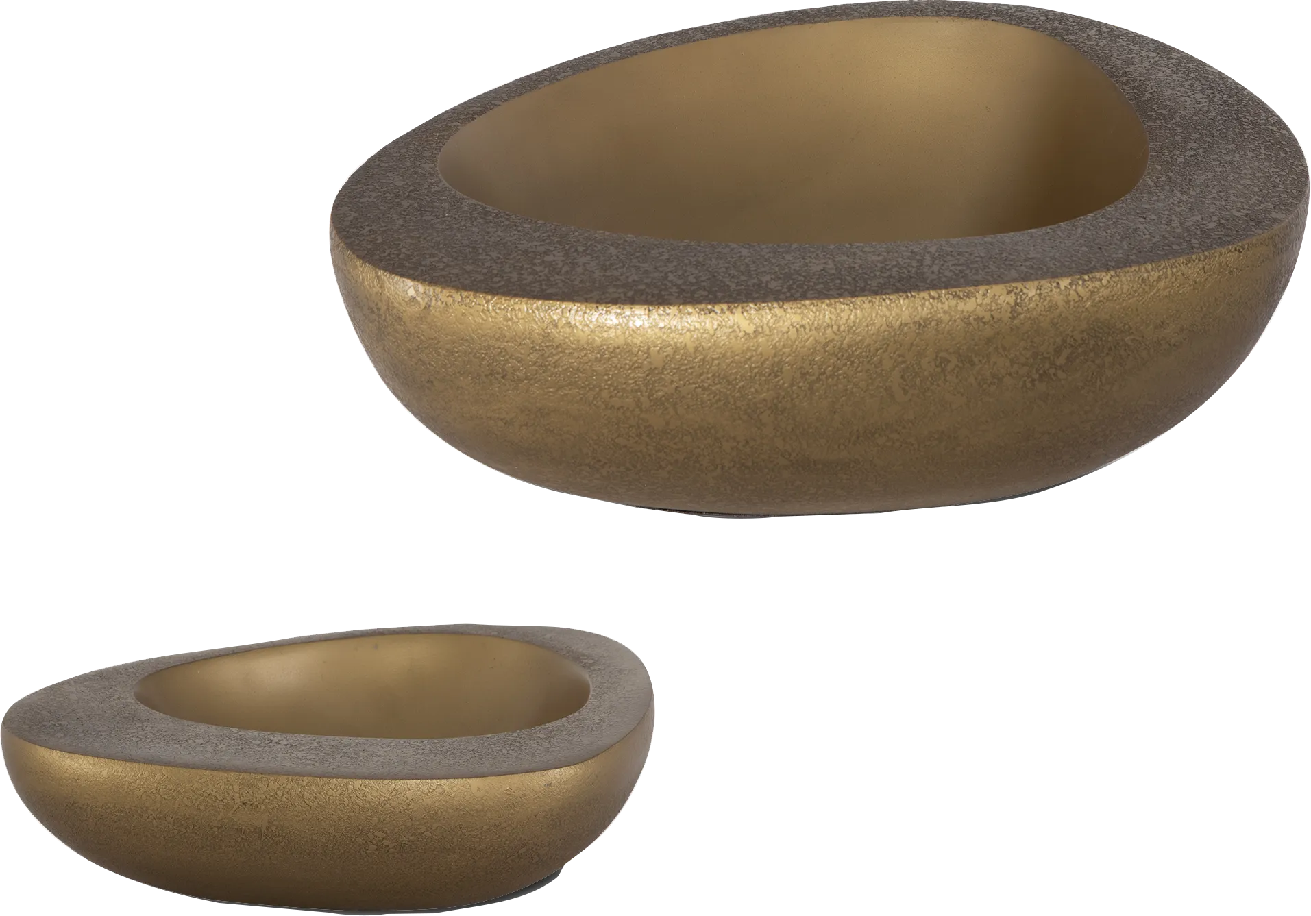 Elko Brass Bowls, Set of 2 - Image 1
