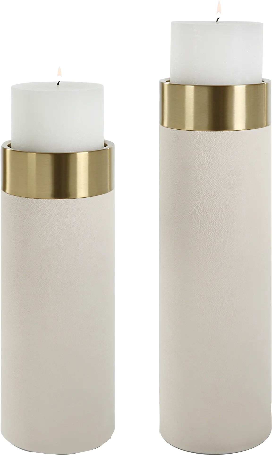 Cytta Brass Candle Holder, Set of 2
