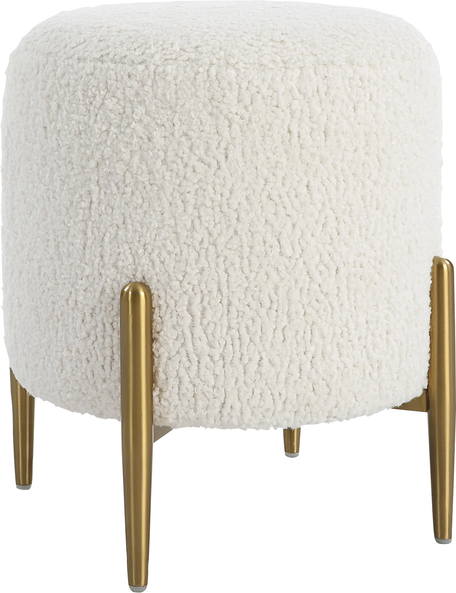 Annikka White Ottoman - Image 1