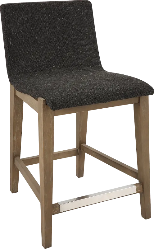 Naos Black Counter Height Stool