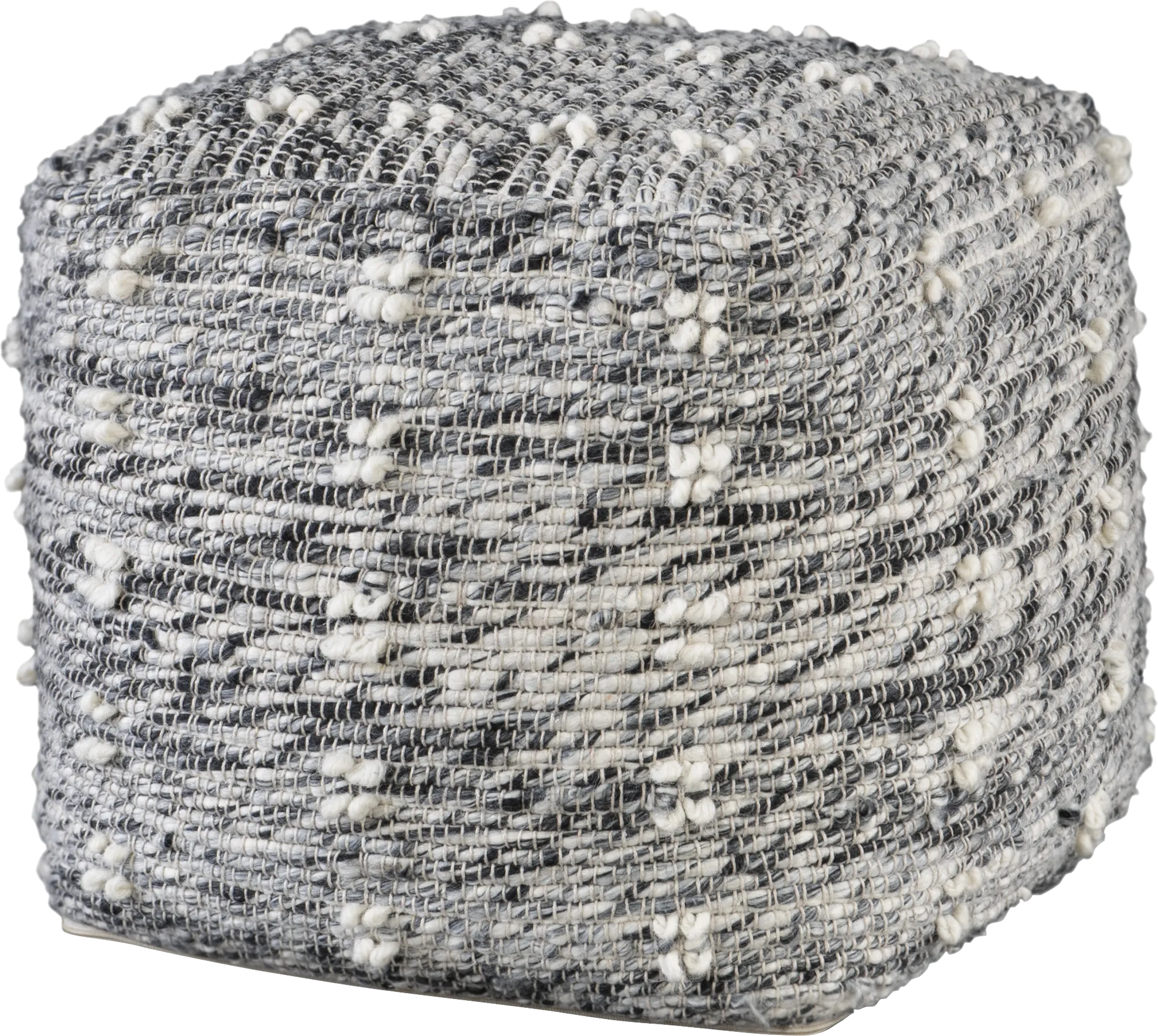 Naos Gray Pouf - Thumbnail - Image 1