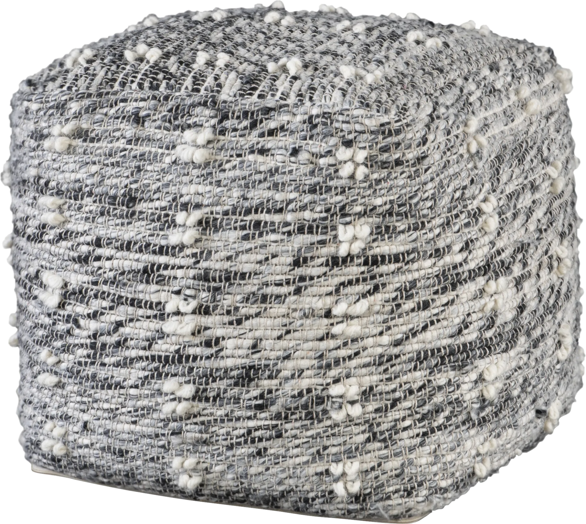 Naos Gray Pouf - Image 1