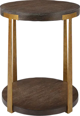 Felge Brown Accent Table