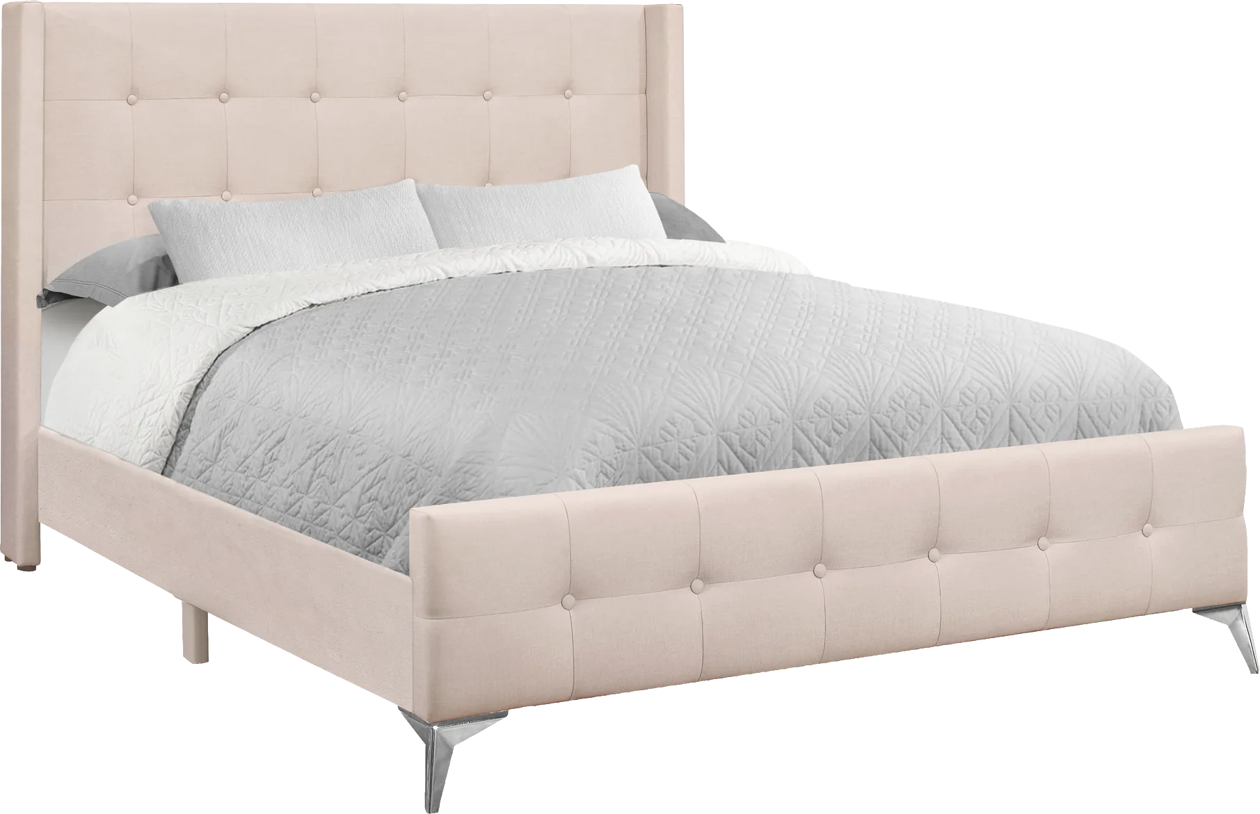 Kittingham Pink Queen Bed - Thumbnail - Image 1