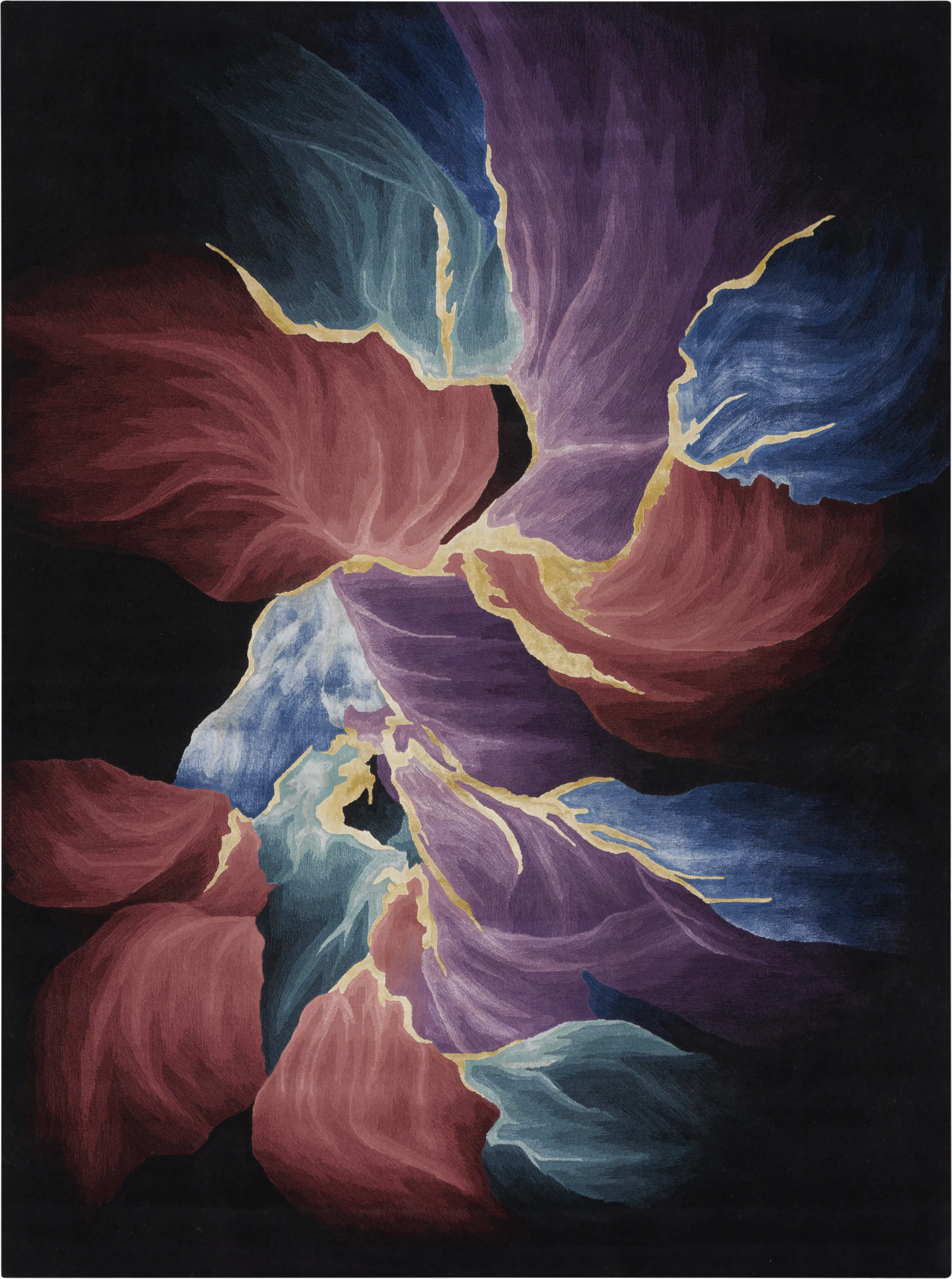 Nebula Black 9'9 x 13'9 Rug - Thumbnail - Image 1