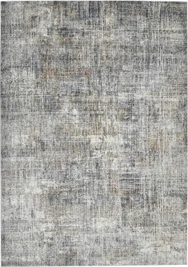 Mezure Gray/Orange 5'3 x 7'6 Rug
