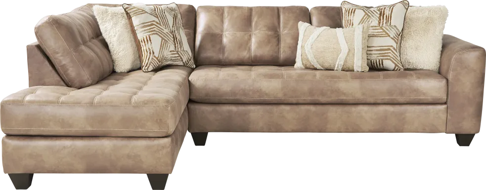2 pc left chaise sectional