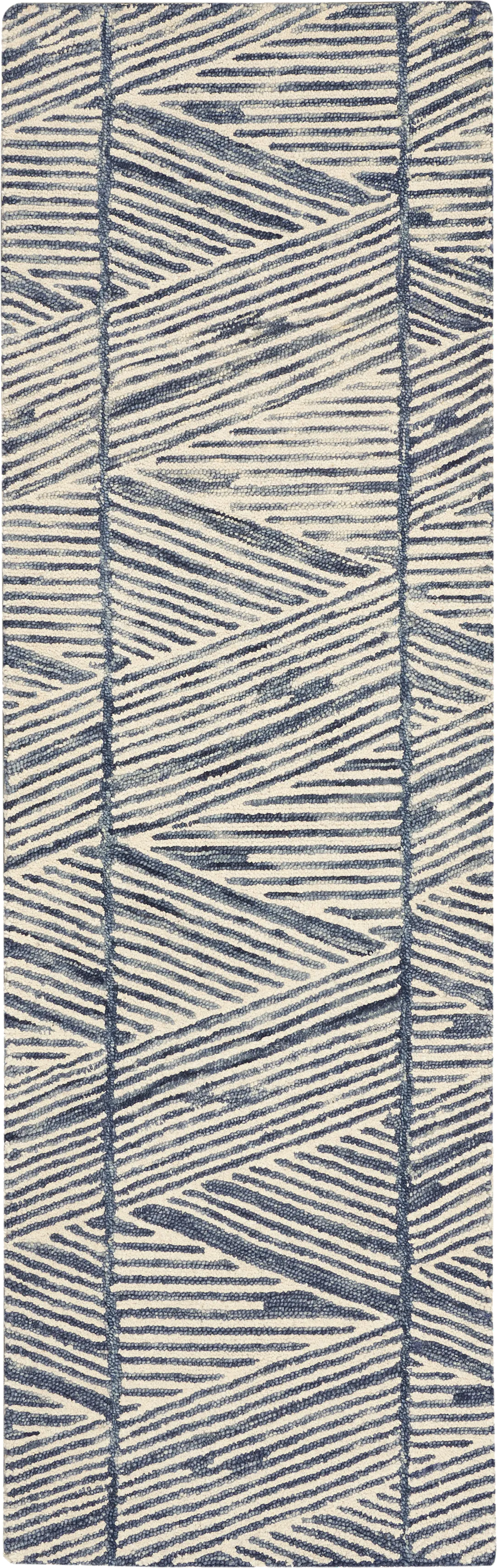 Aryla 2'3 x 7'6 Blue Rug - Image 1