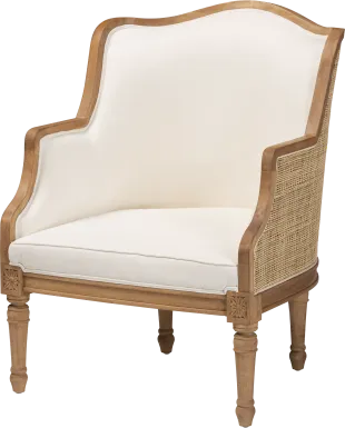 Jenness Oak Accent Chair