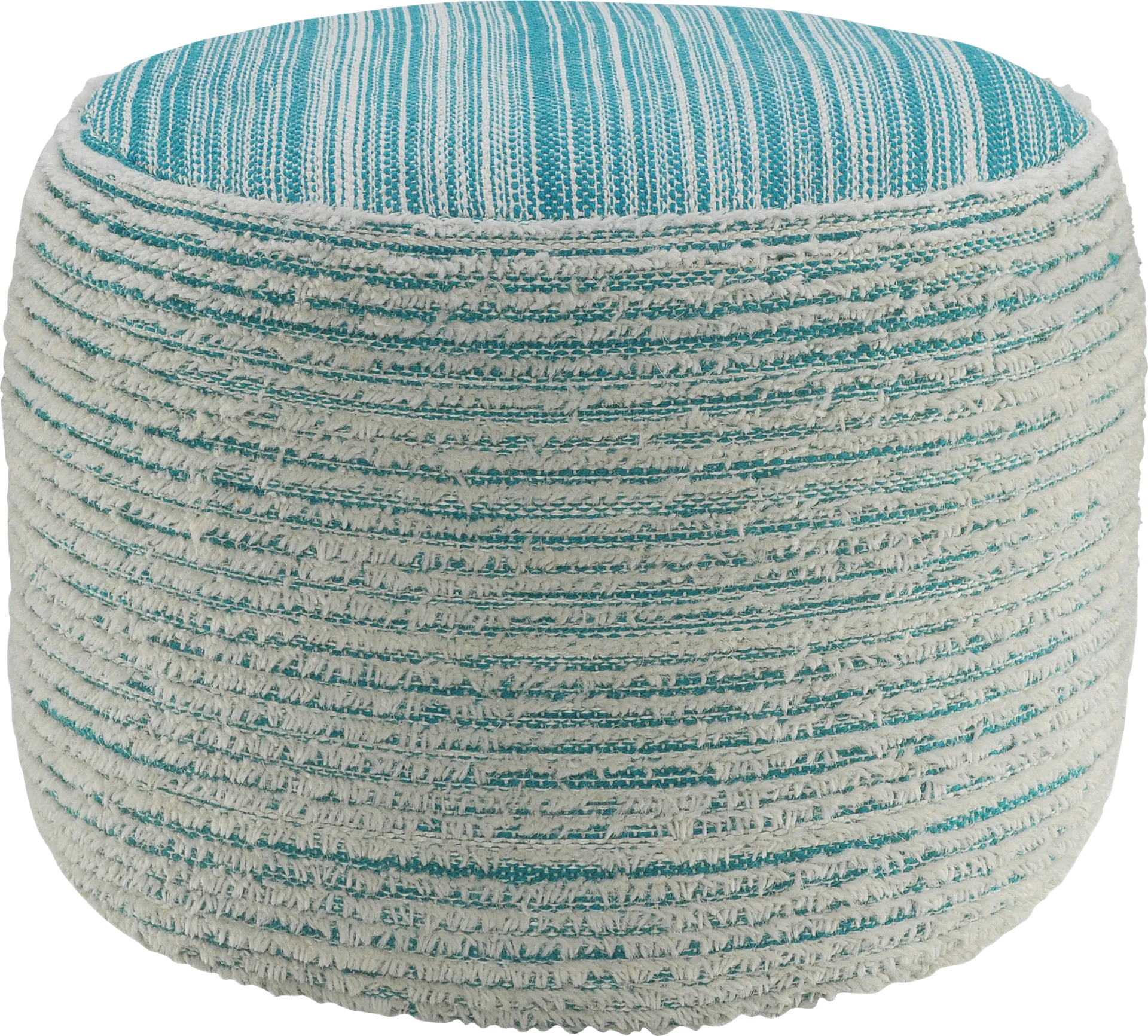 Cinnac Blue Pouf - Image 1