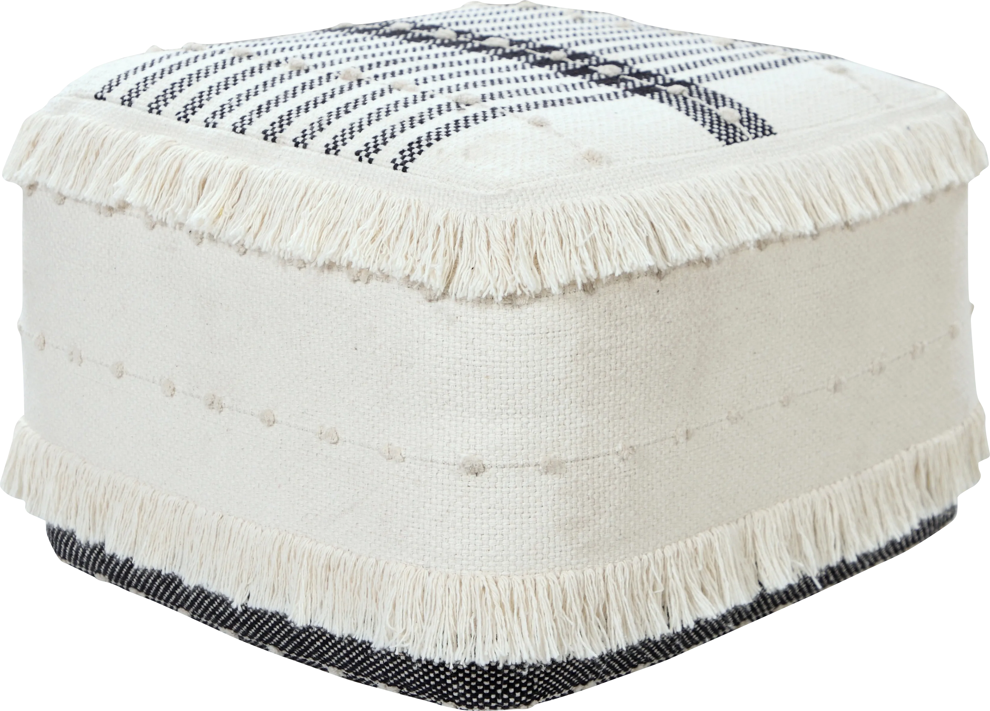 Brinok White Pouf - Thumbnail - Image 1