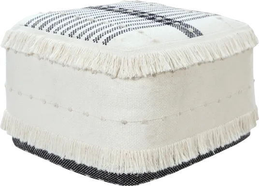 Brinok White Pouf
