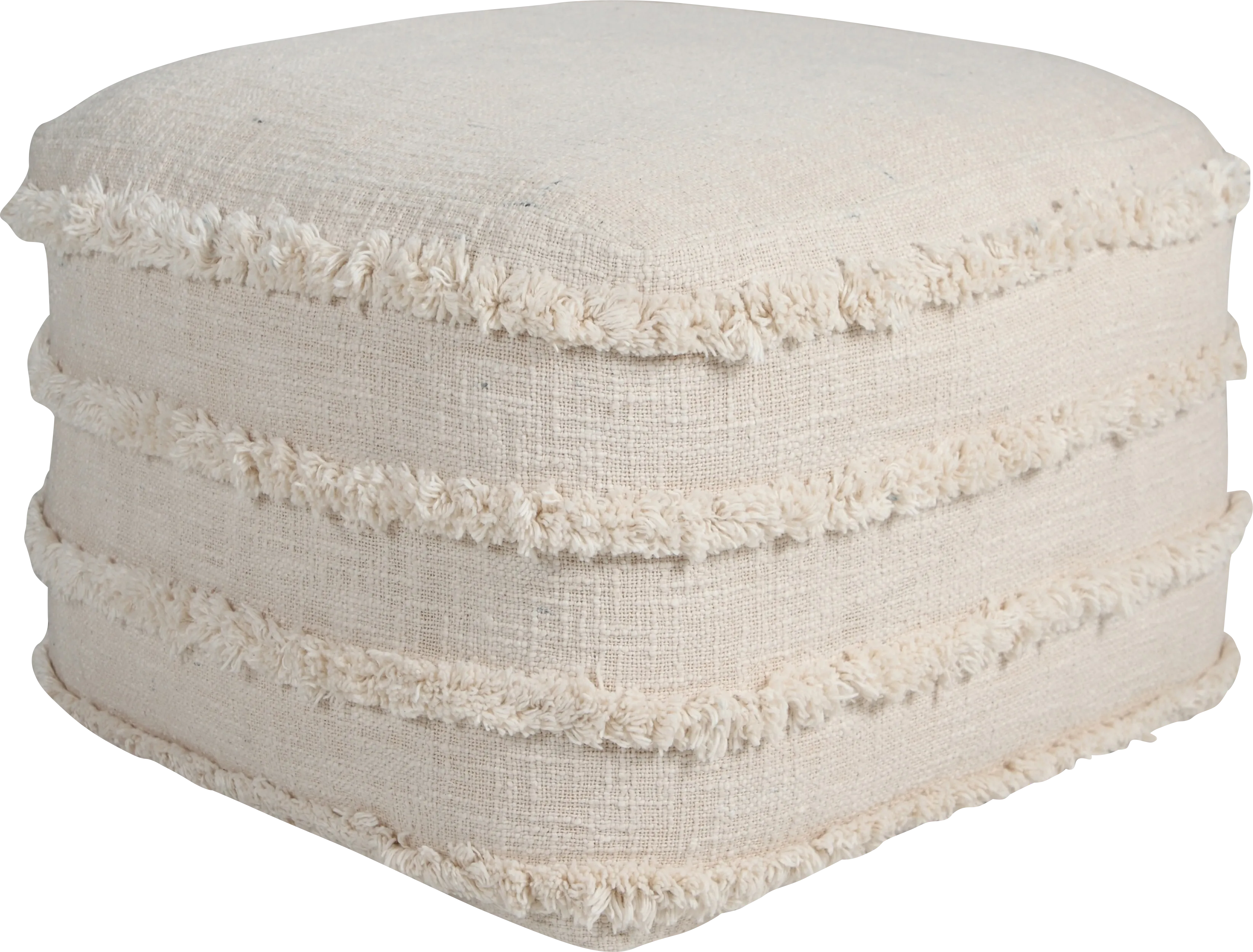 Patigi Cream Pouf - Thumbnail - Image 1
