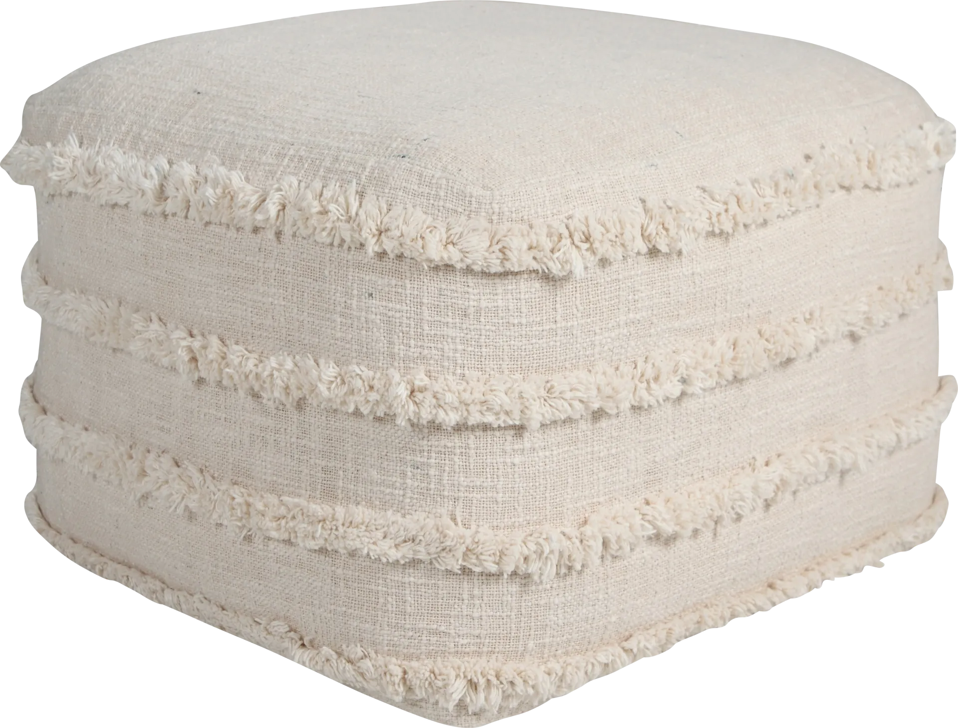Patigi Cream Pouf - Image 1