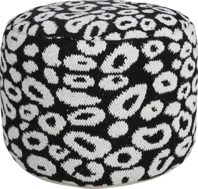 Mocant Black Pouf