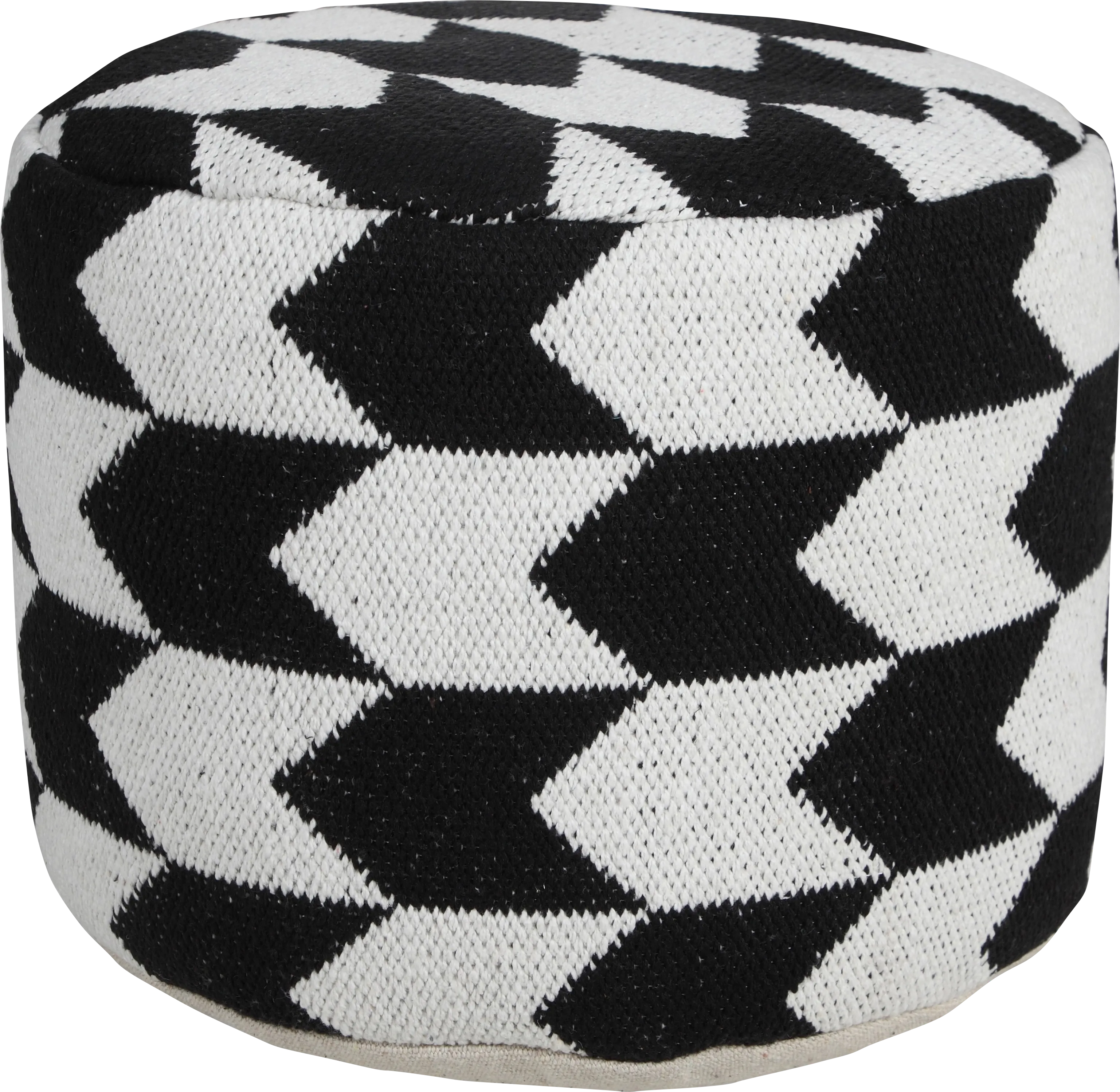 Motyn Black Pouf - Thumbnail - Image 1