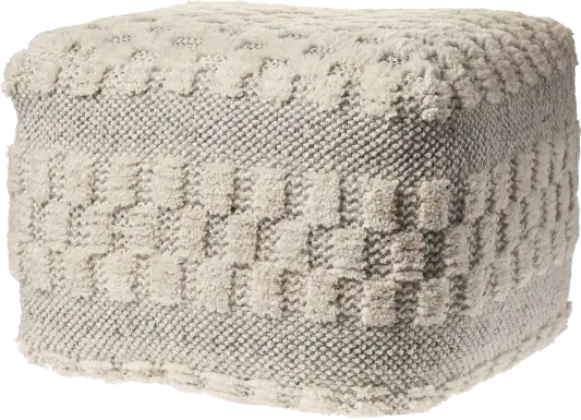 Wesaba Cream Pouf