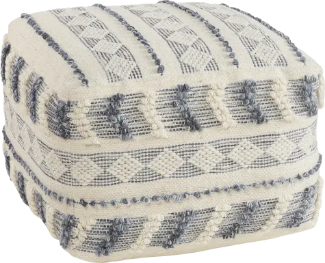 Ceinsa Blue/Ivory Pouf