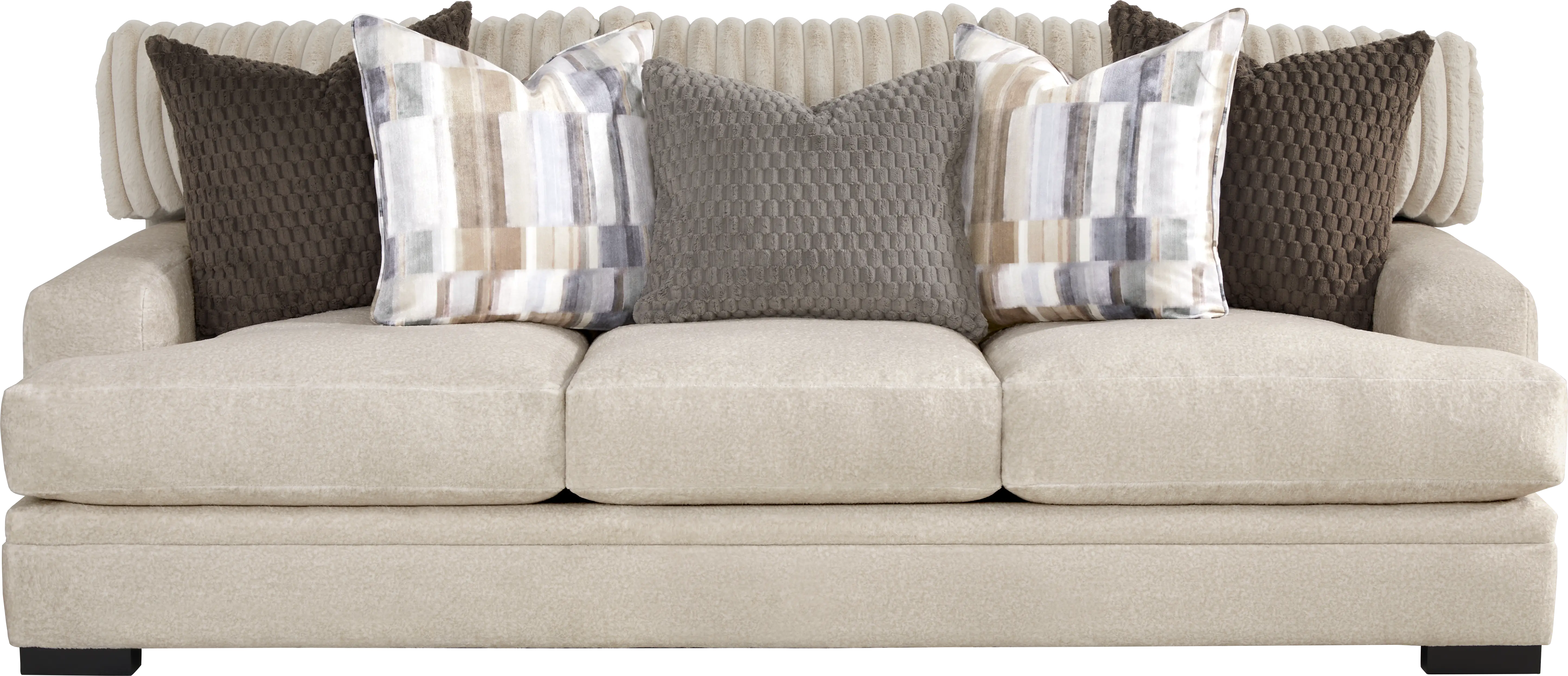 Hudson Street Beige Sofa - Thumbnail - Image 1