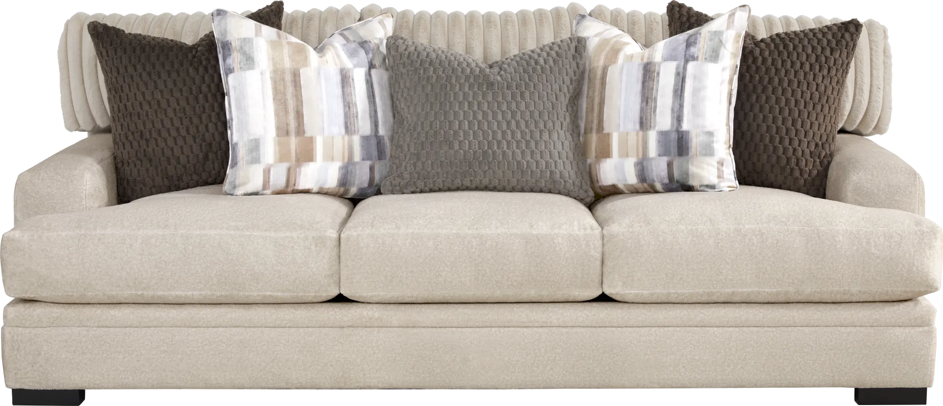 Hudson Street Beige Sofa - Image 1