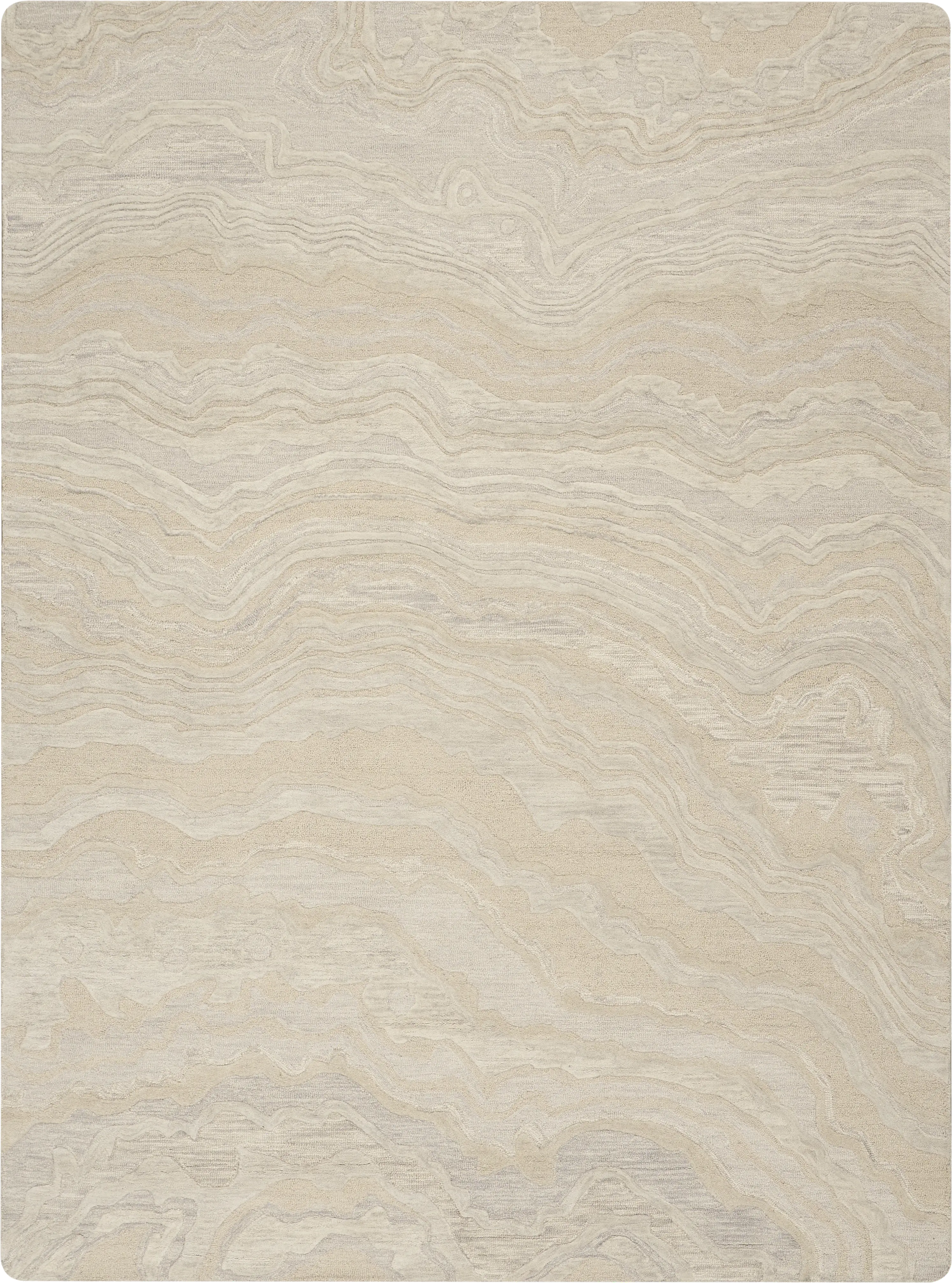 Azalea Beige 3'9 x 5'9 Rug - Thumbnail - Image 1