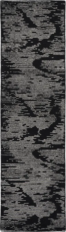 Silver Falls Black 2'2 x 8' Rug