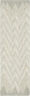 Sagarmatha Teal 2'3 x 7'6 Rug