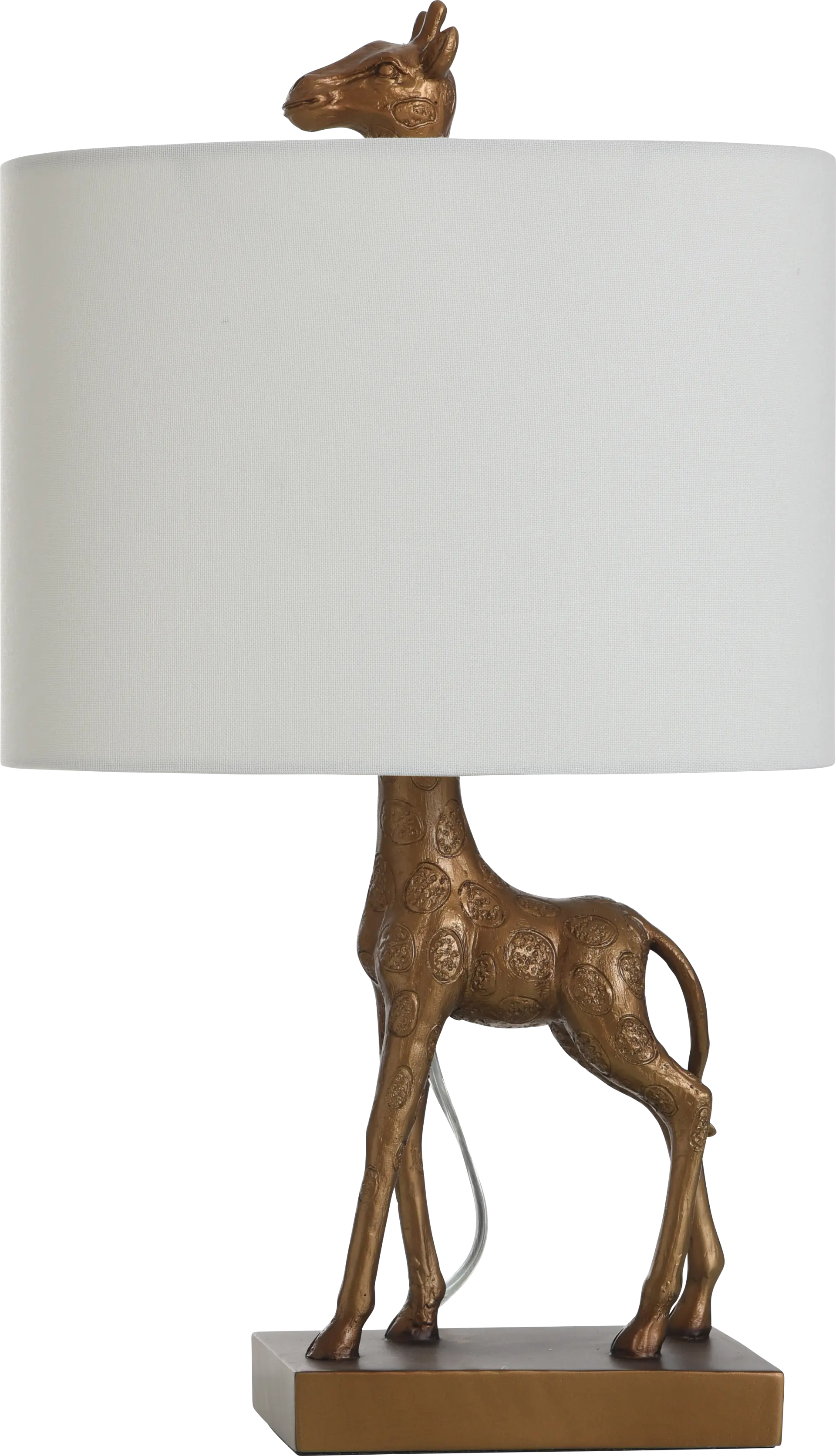 Kids Lion King Decor Bronze Giraffe Table Lamp