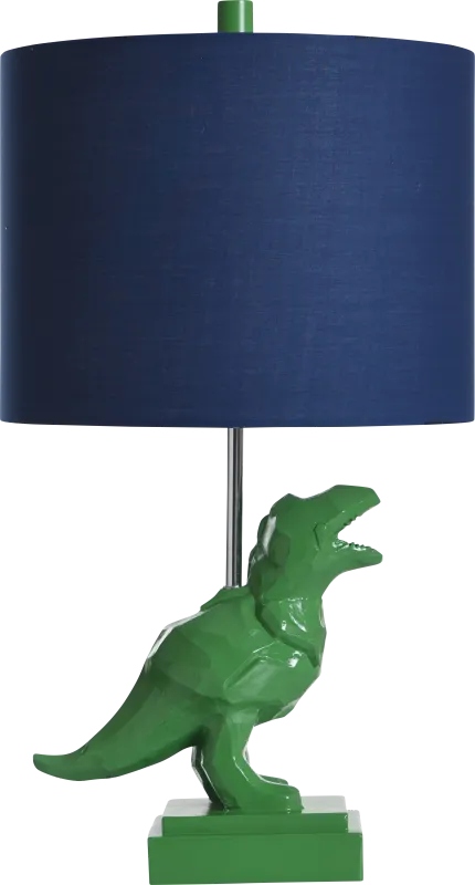 Kids Dinosaurs Decor Green Dinosaur Table Lamp