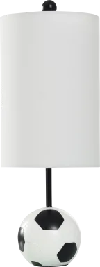 Kids Champions Decor White Soccer Ball Table Lamp