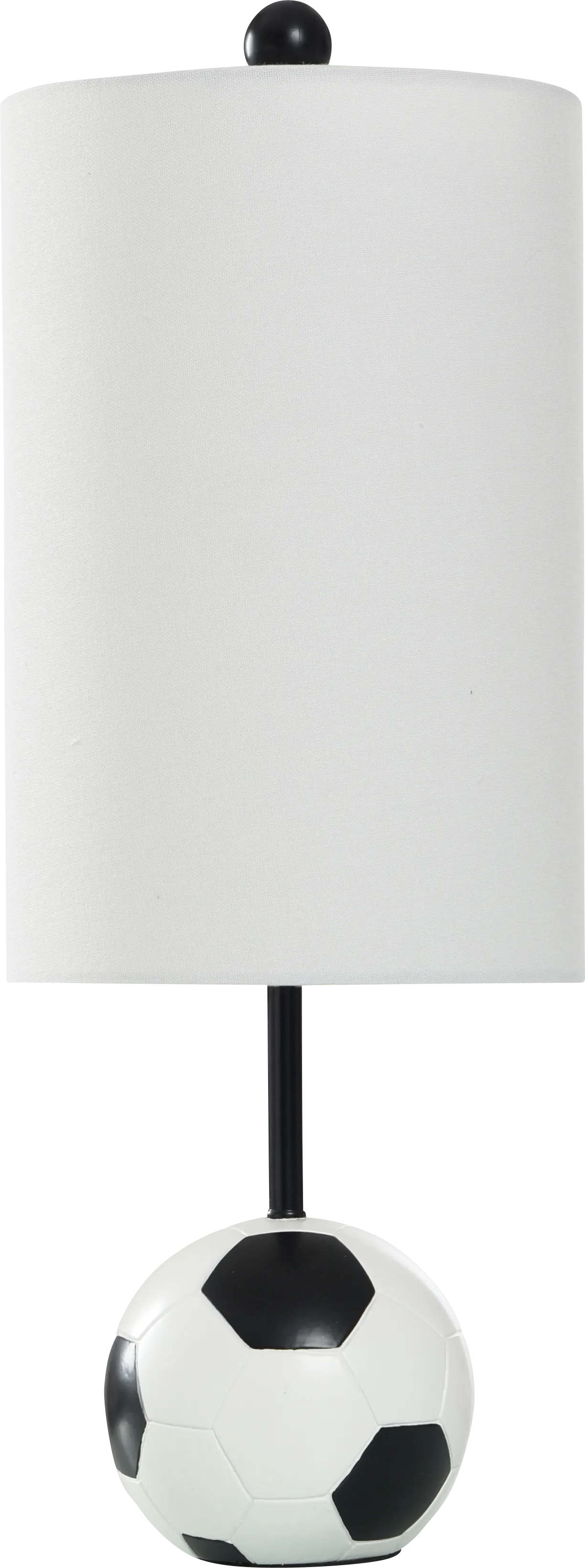 Kids Champions Decor White Soccer Ball Table Lamp - Image 1