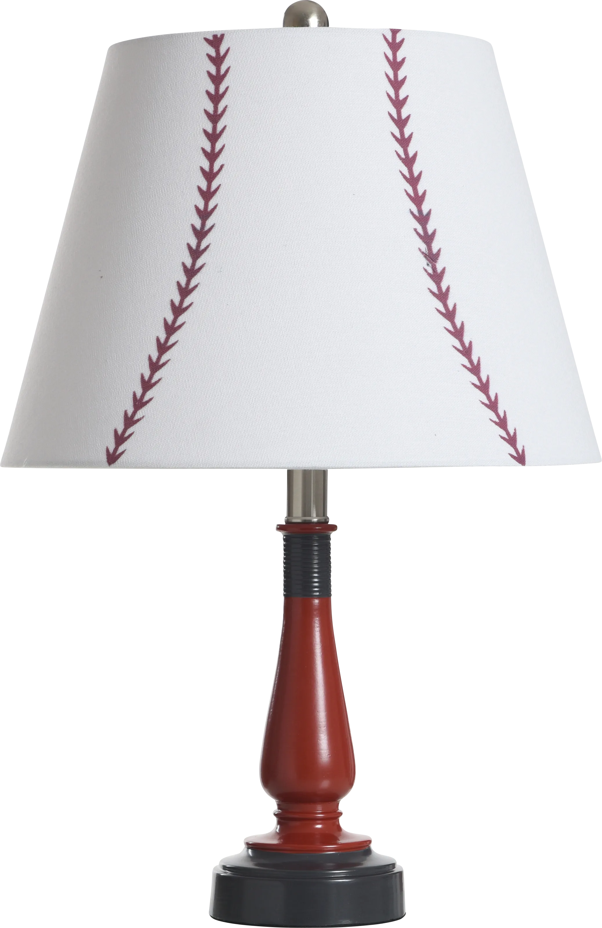 Kids Champions Decor Red Baseball Table Lamp - Thumbnail - Image 1