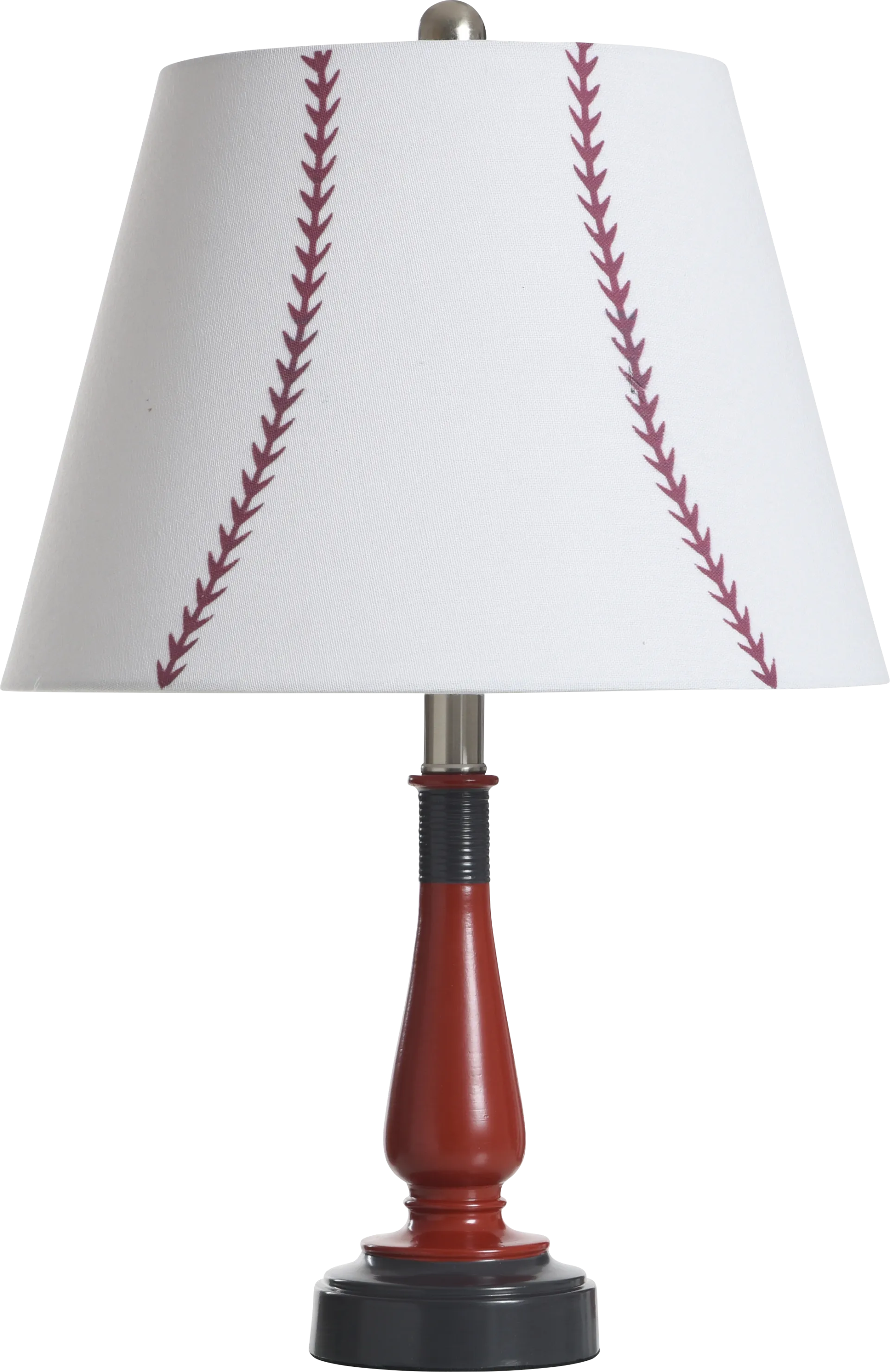 Kids Champions Decor Red Baseball Table Lamp - Image 1