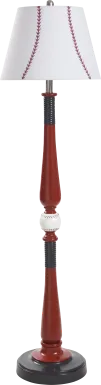 Kids Champions Decor Red Baseball Floor Lamp