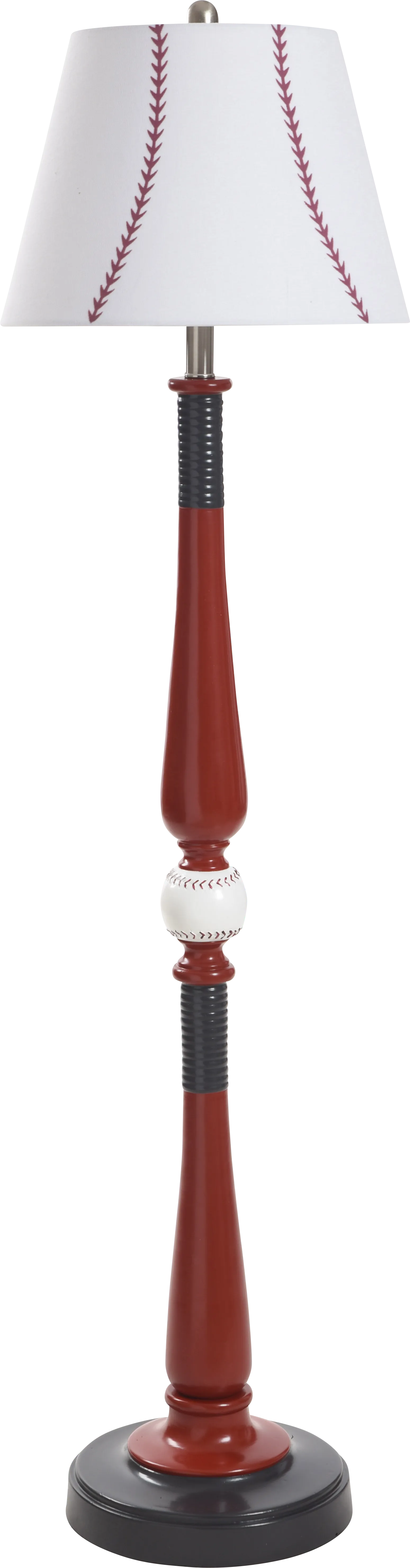 Kids Champions Decor Red Baseball Floor Lamp - Image 1