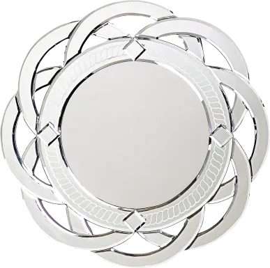 Rillette Silver Mirror