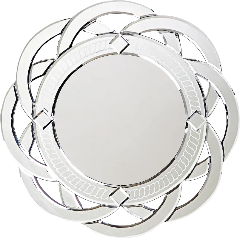 Rillette Silver Mirror