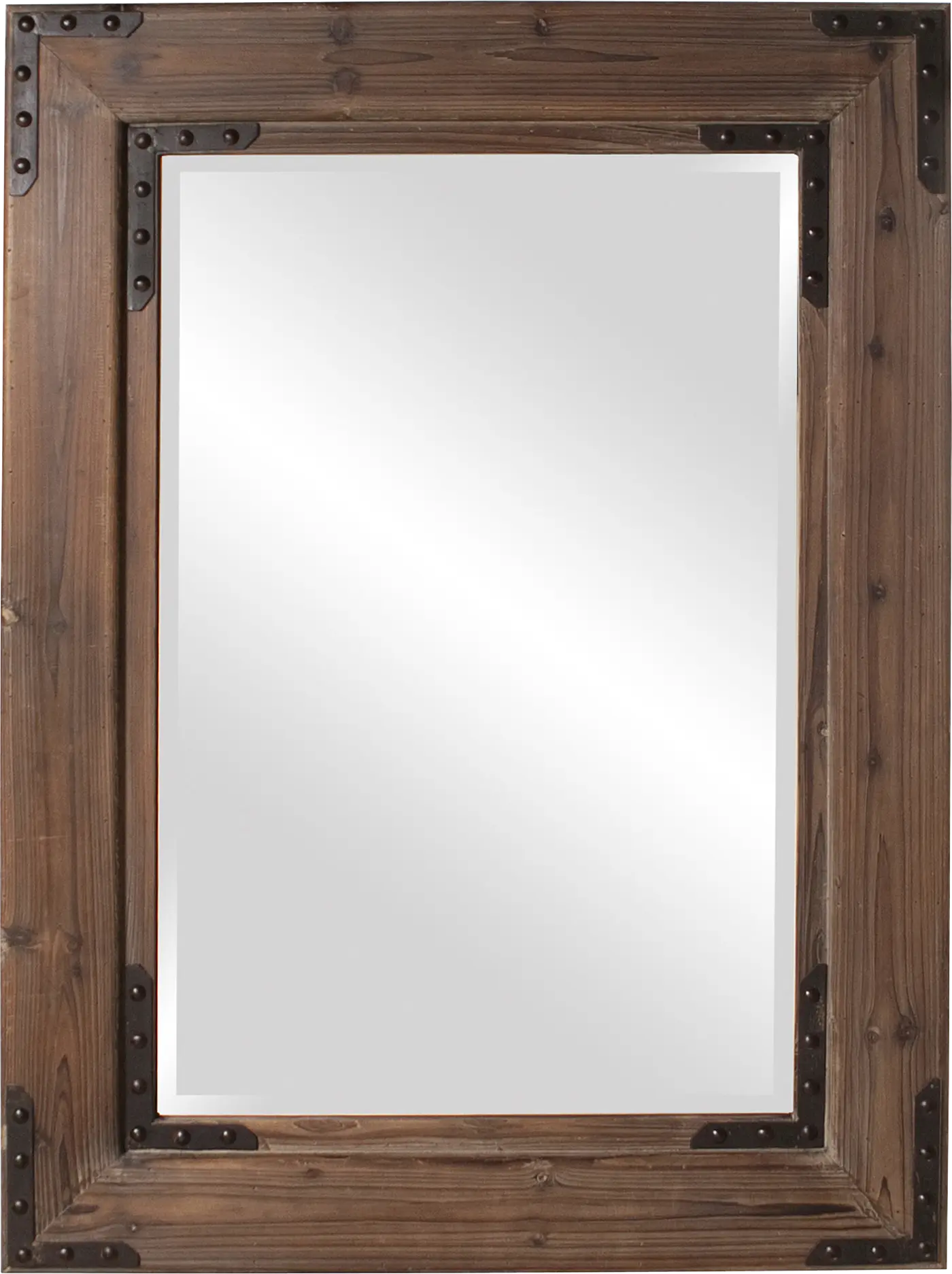 Branud Brown Rectangular Mirror