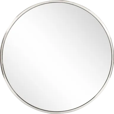 Chintal Silver Round Mirror