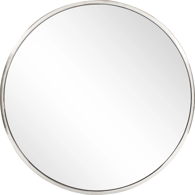 Chintal Silver Round Mirror