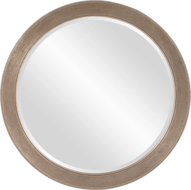 Sayna Silver Round Mirror