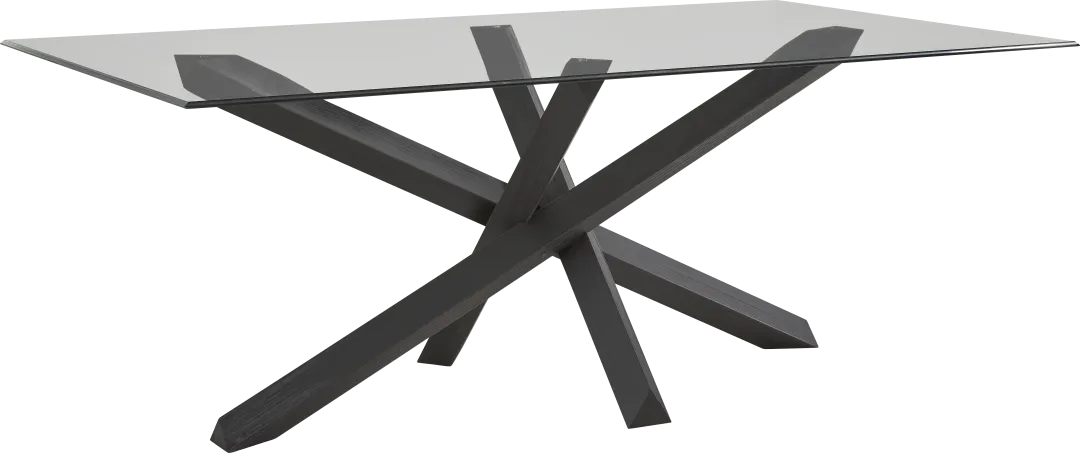 Axia Black 78" Dining Table