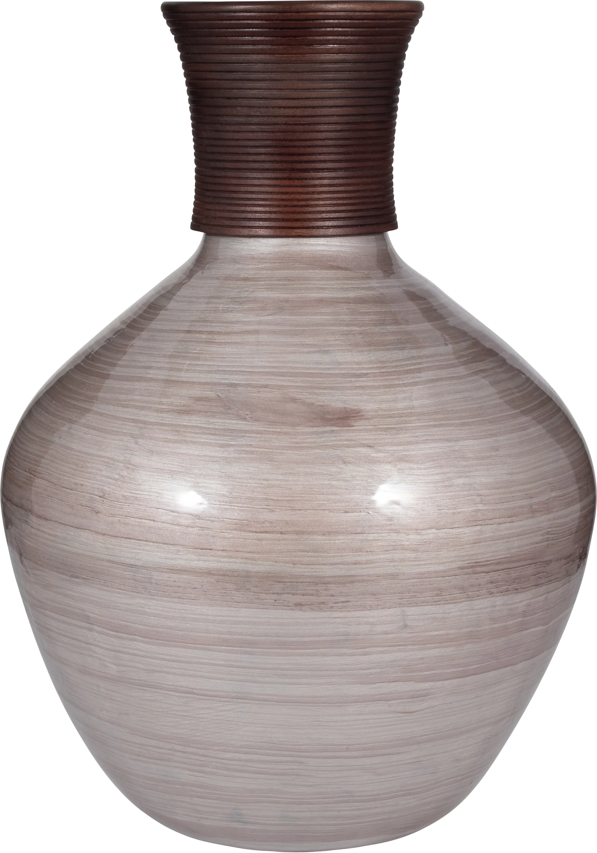 Muskegon Pink 22 in. Glass Vase - Image 1