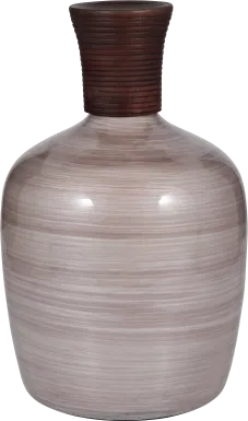 Muskegon Pink 16 in. Glass Vase