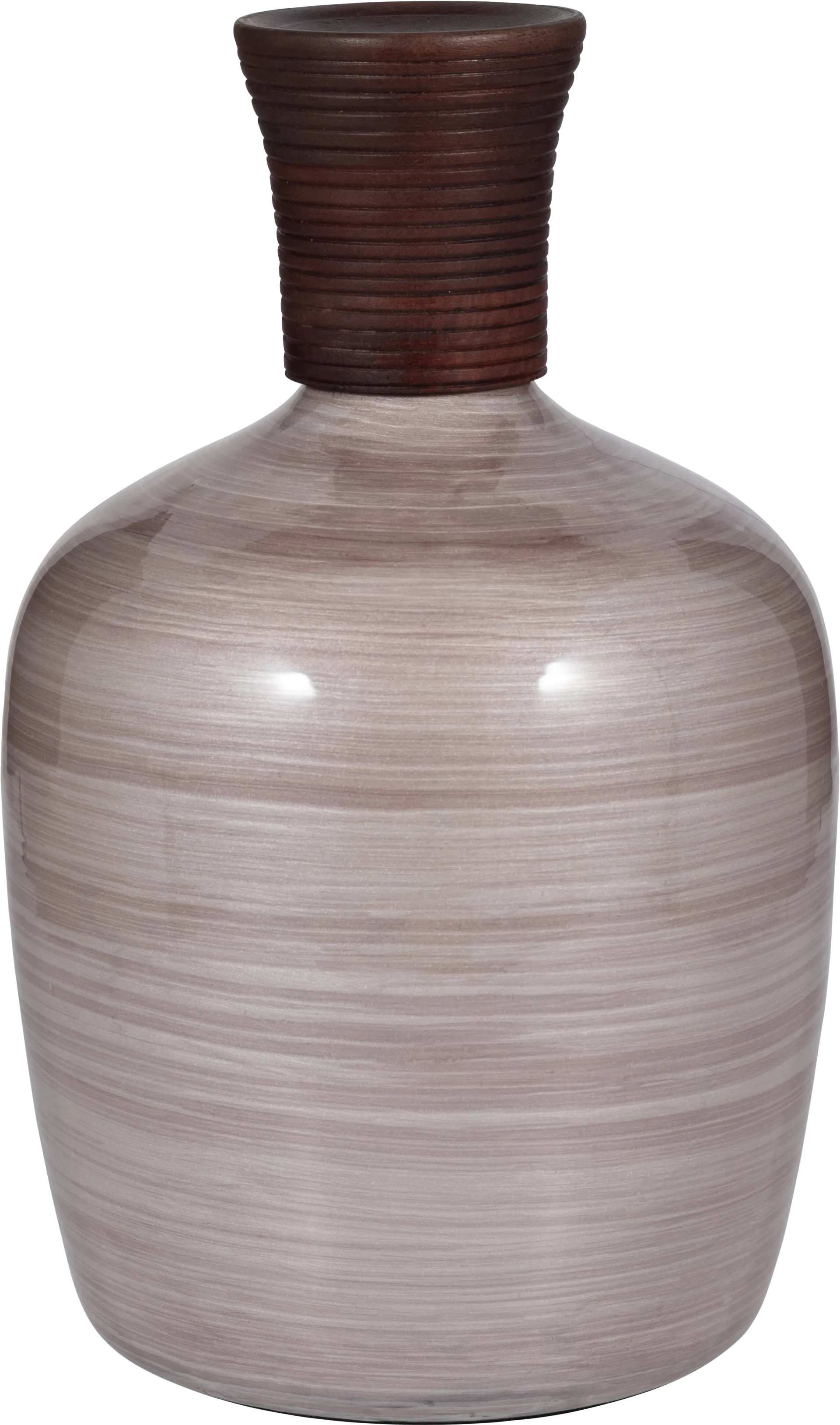 Muskegon Pink 16 in. Glass Vase - Image 1